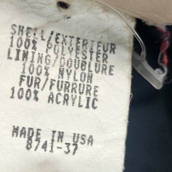 NILS Vintage Hooded Fleece Coat Women’s SZ M Black Long Button Front Lined EUC - Picture 14 of 16